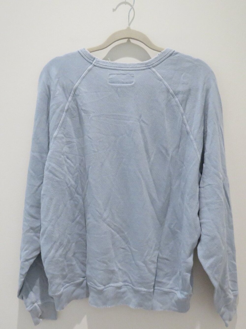 THE GREAT. The College Sweatshirt With Swan Graphic in Pale Blue Size 2 / Medium - Picture 11 of 15